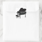 Sticker Carré Grand dessin de piano (Sac)