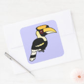 Sticker Carré Grand Hornbill (Enveloppe)