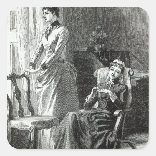 Sticker Carré Grand-mamma Severan par Leslie Keith (Devant)