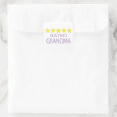 Sticker Carré Grand-mère cinq étoiles (Sac)