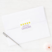 Sticker Carré Grand-mère cinq étoiles (Enveloppe)