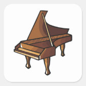 Sticker Carré Grand Piano (Devant)