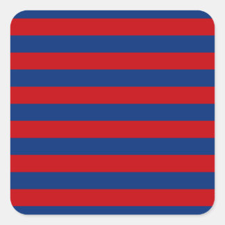 Sticker Carré Grand Thème nautique Grandes bandes horizontales