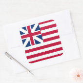 Sticker Carré Grand Union, 1ère États-Unis Drapeau des colonies (Enveloppe)