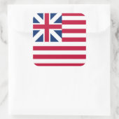 Sticker Carré Grand Union, 1ère États-Unis Drapeau des colonies (Sac)