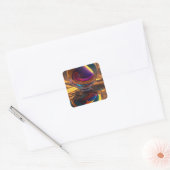 Sticker Carré Grande chute cosmique (Enveloppe)