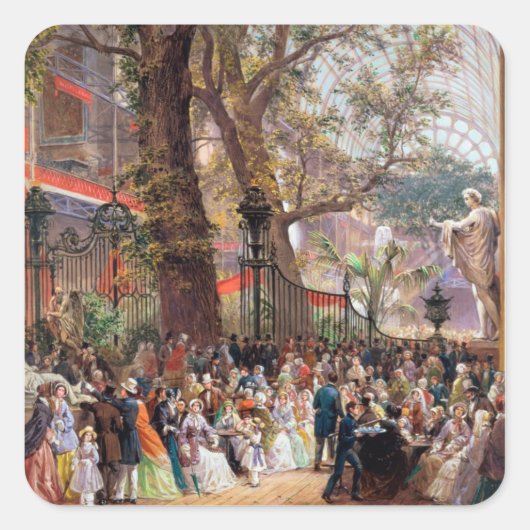 Sticker Carré Grande exposition, 1851 : intérieur (Devant)