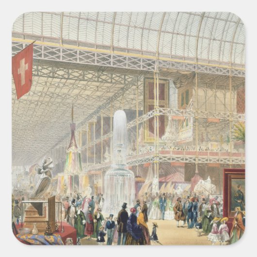 Sticker Carré Grande exposition, 1851 : Transept central du Cr (Devant)