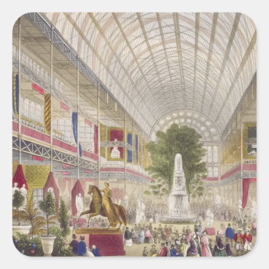 Sticker Carré Grande exposition, 1851 : Transept Sud, de Inter (Devant)