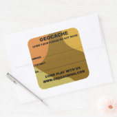 Sticker Carré Grande géocache lable (Enveloppe)