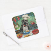 Sticker Carré Grande pâtisserie de vacances Dane : Noël festif (Enveloppe)