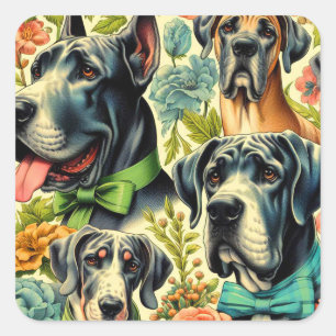 Sticker Carré Grande peinture Danse