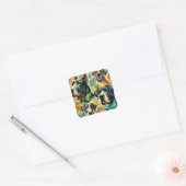 Sticker Carré Grande peinture Danse (Enveloppe)