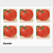 Sticker Carré grande tomate juteuse BIG (Feuille)