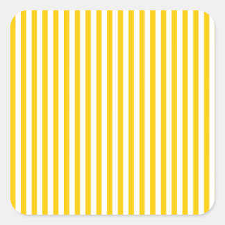 Sticker Carré Grandes - Blanc et Tangerine Jaune