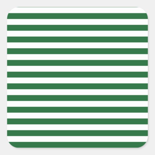 Sticker Carré Grandes vertes et blanches (Devant)