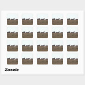 Sticker Carré Grant Zebra 7 (Feuille)