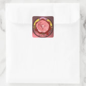 Sticker Carré GRAPE rose VINE ROUGE CIRE SEIGNE (Sac)