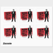 Sticker Carré Graphique de citation de Crowley surnaturelle (Feuille)