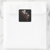Sticker Carré Graphique de jonction de jonction d'Halloween sur (Sac)