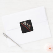 Sticker Carré Graphique de jonction de jonction d'Halloween sur (Enveloppe)