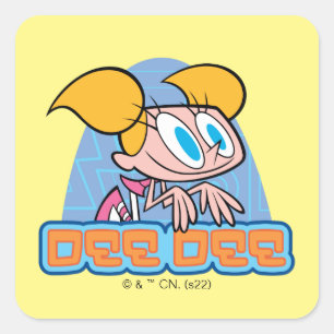 Sticker Carré Graphique Nom du caractère Dee Dee