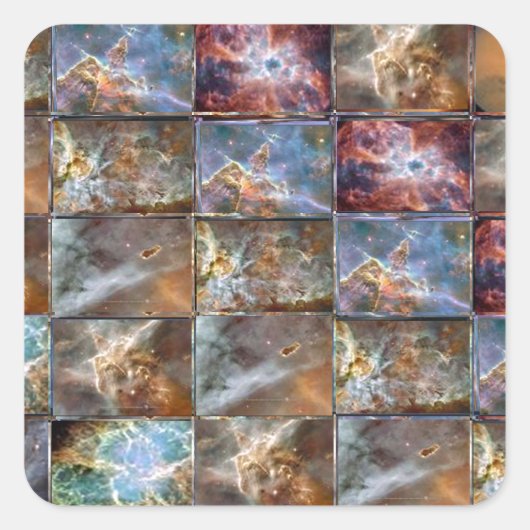 Sticker Carré Graphiques de travail de mosaïque SKY Wave (Devant)