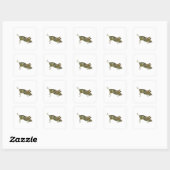 Sticker Carré Grasshopper vert (Feuille)