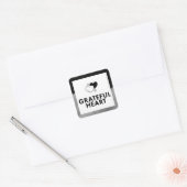 Sticker Carré Grateful Heart. Sticker. (Enveloppe)
