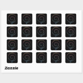 Sticker Carré Gratitude 1 (Feuille)