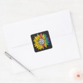 Sticker Carré Gratuit les câlins ! (Enveloppe)