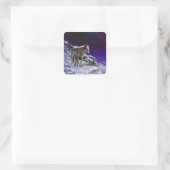 Sticker Carré Gray Wolves (Sac)