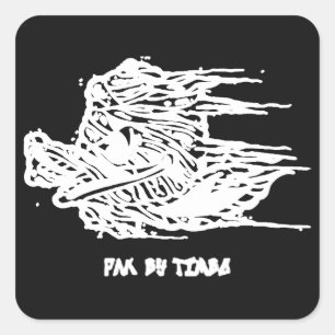 Sticker Carré Greasy Boyz Illustration Pak par Timbo