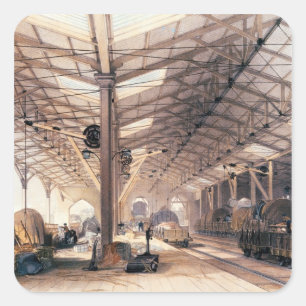 Sticker Carré Great Western Railway : Remise de marchandises à B