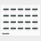 Sticker Carré Grec Black (Feuille)