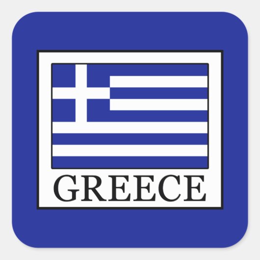 Sticker Carré Grèce (Devant)