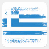 Sticker Carré Greek flag (Devant)