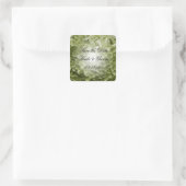 Sticker Carré Green Annabelle Hydrangea Wedding Enregistrer la d (Sac)