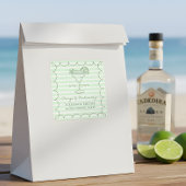 Sticker Carré Green Margs and Matrimony Bachelorette Party