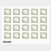 Sticker Carré Green Pastel Fairy Premier anniversaire - (Feuille)