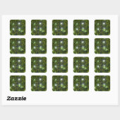 Sticker Carré Green Privet Hedge avec Starlight (Feuille)