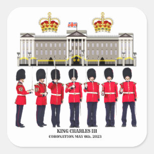 Sticker Carré Grenadier Guards sur le couronnement de défilé