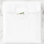 Sticker Carré Grenouille aux yeux rouges marchant (Sac)