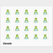 Sticker Carré Grenouille avec boule de cristal (Feuille)