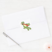Sticker Carré Grenouille avec langue (Enveloppe)