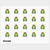 Sticker Carré Grenouille avec lunettes de soleil (Feuille)