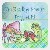 Sticker Carré Grenouille du livre d'histoire (Devant)