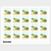 Sticker Carré Grenouille verte (Feuille)