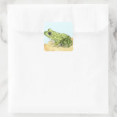 Sticker Carré Grenouille verte (Sac)