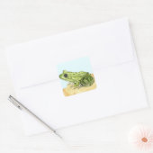 Sticker Carré Grenouille verte (Enveloppe)